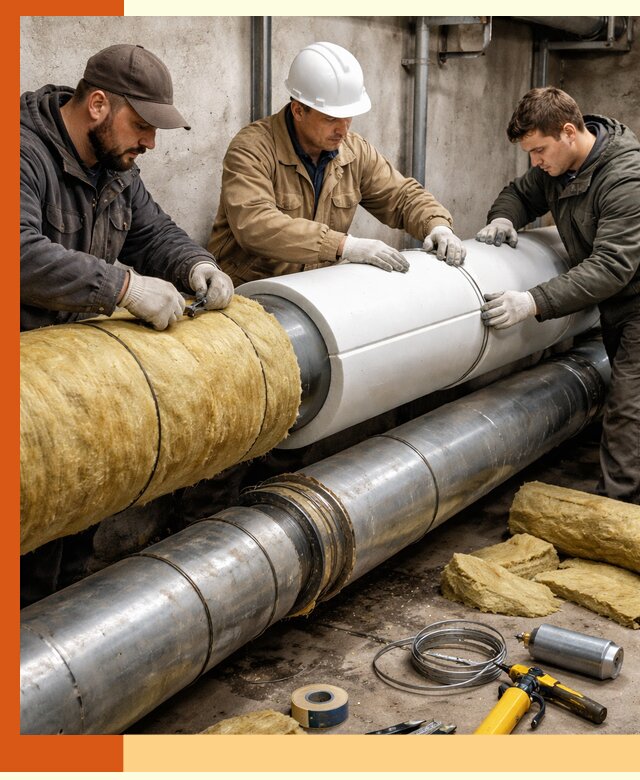 Утепление трубопровода в Солнечногорске с гарантией энергоэффективности
