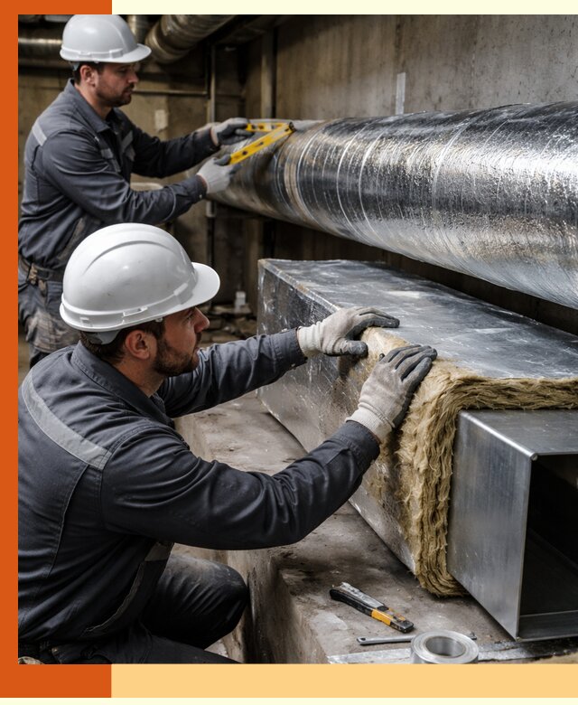 Профессиональное утепление воздуховодов и теплоизоляция в Солнечногорске