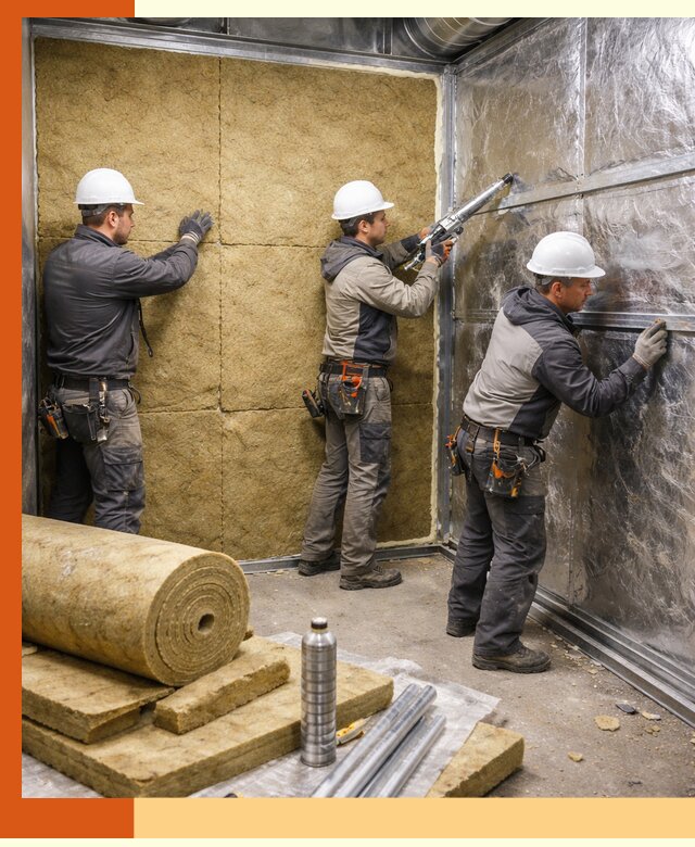 Утепление венткамеры в Солнечногорске — качественная теплоизоляция и шумопоглощение