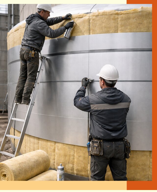 Утепление цистерны в Солнечногорске пенополиуретаном от 15092 руб. под ключ | ТепломастерСлн