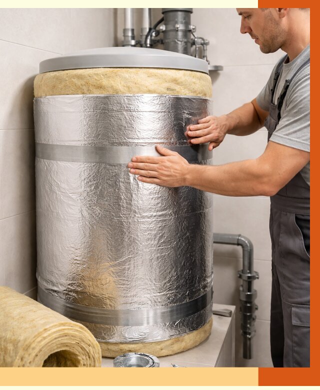 Утепление бойлера в Солнечногорске от 4684 руб. под ключ | Утепление ППУ | ТепломастерСлн