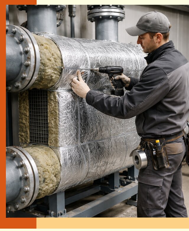 Утепление теплообменника в Солнечногорске — профессиональная теплоизоляция оборудования