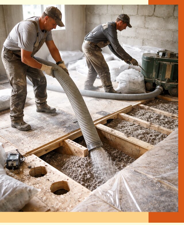 Заполнение пустот перекрытий в Солнечногорске от 4684 руб. под ключ | ТепломастерСлн