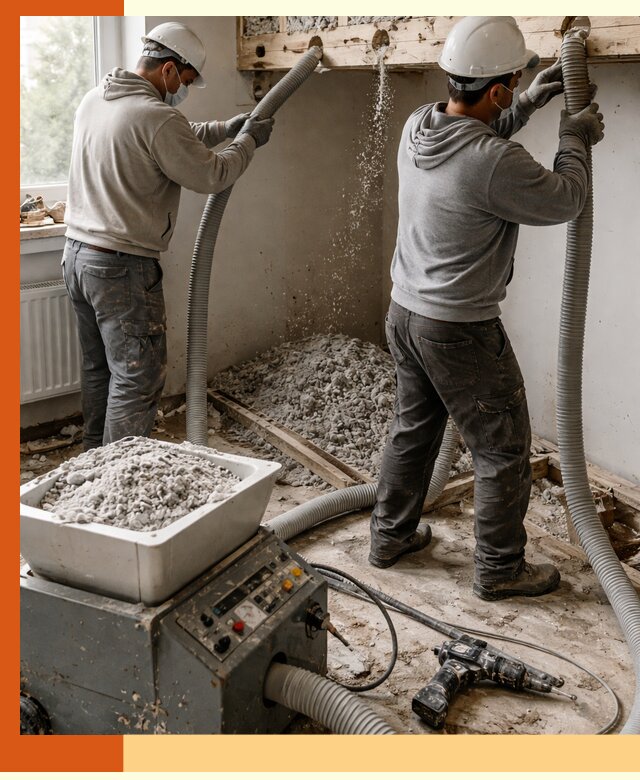 Заполнение пустот перекрытий пеной и наполнителями в Солнечногорске