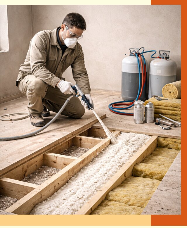 Заполнение полостей межэтажного перекрытия в Солнечногорске от 4371 руб. | ТепломастерСлн