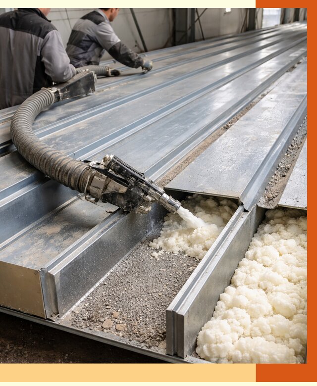 Заполнение пустот кровельных панелей в Солнечногорске от 7494 руб. под ключ | ТепломастерСлн