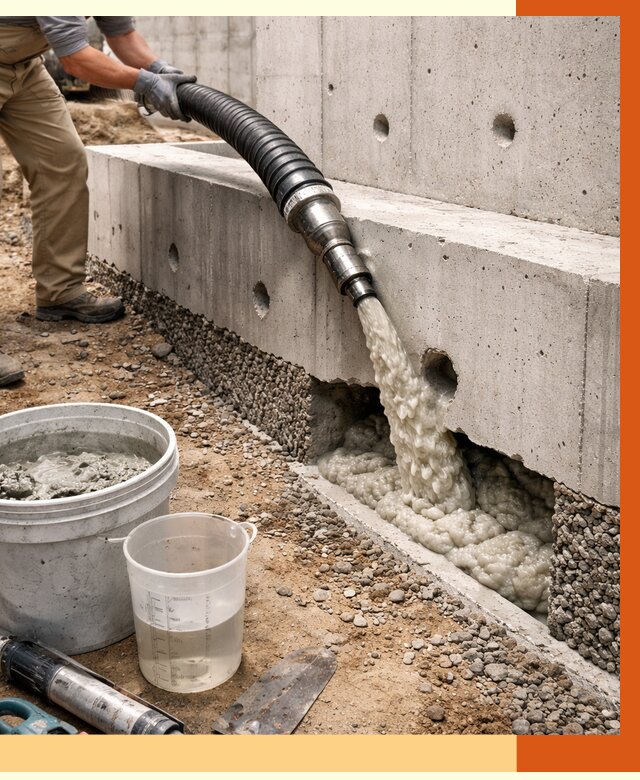 Заполнение полостей фундамента в Солнечногорске от 7077 руб. под ключ | ТепломастерСлн