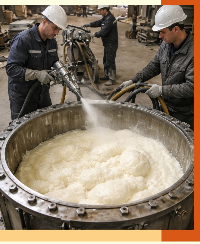 Заливка ППУ в емкости в Солнечногорске от 7546 руб. — утепление емкости под ключ | ТепломастерСлн