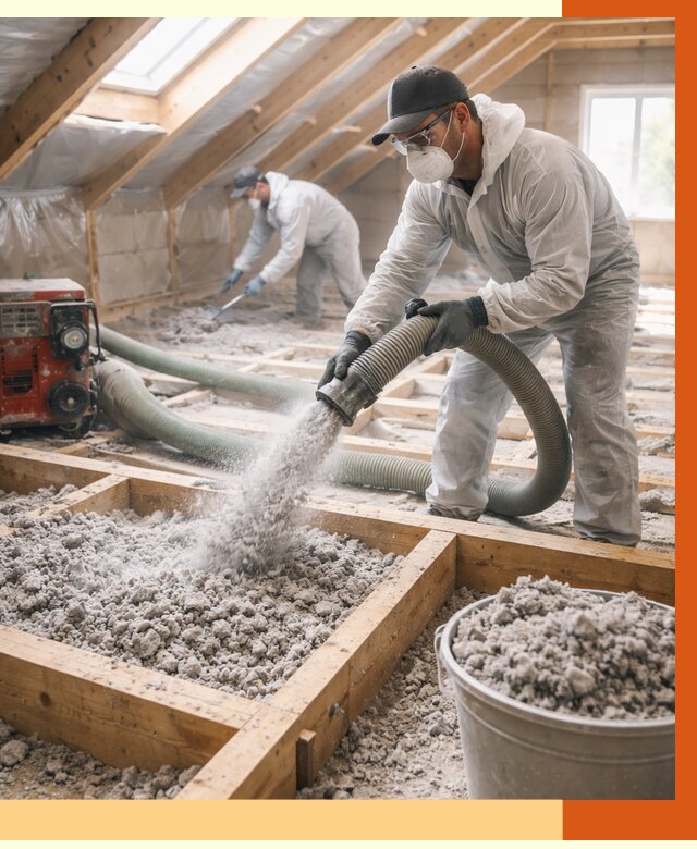 Утепление эковатой в Солнечногорске от 3070 руб./м2 — монтаж и задувка | ТепломастерСлн