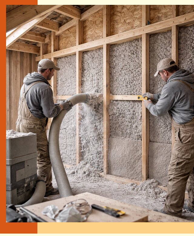 Утепление эковатой стен, потолков и перекрытий в Солнечногорске