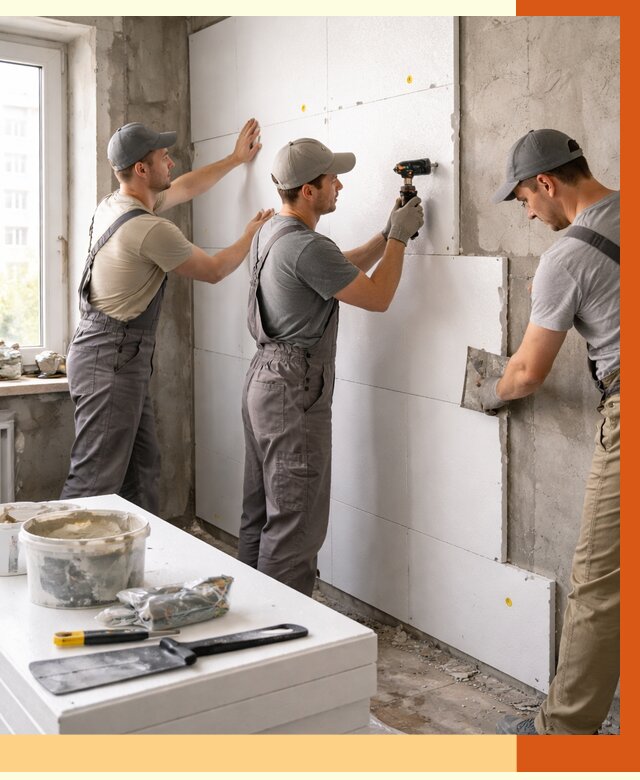 Утепление пенопластом домов и стен в Солнечногорске от 1925 руб. — ТепломастерСлн