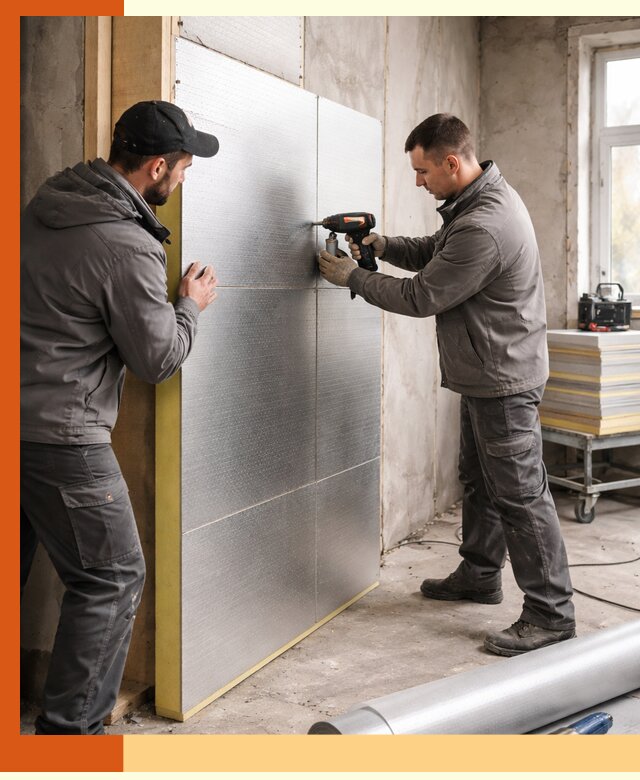 Утепление PIR панелями домов и зданий в Солнечногорске