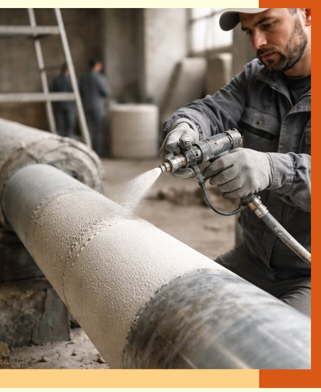 Утепление труб жидкой теплоизоляцией в Солнечногорске от 7806 руб. под ключ | ТепломастерСлн