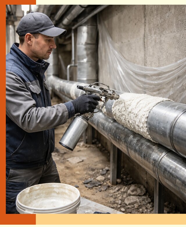 Утепление труб жидкой теплоизоляцией в Солнечногорске