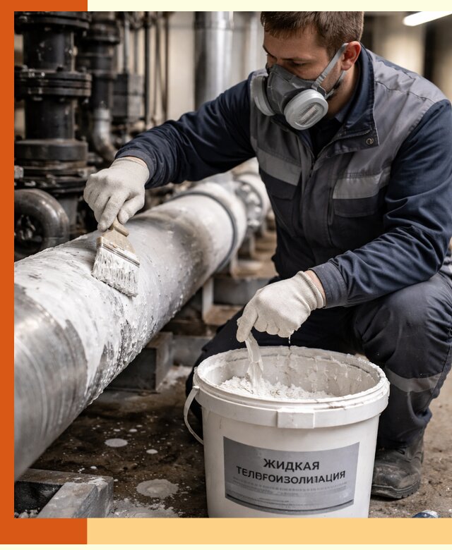 Утепление оборудования жидкой теплоизоляцией в Солнечногорске