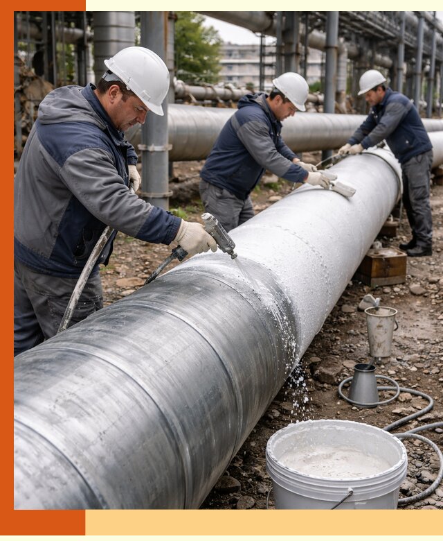 Утепление теплотрассы жидкой теплоизоляцией в Солнечногорске