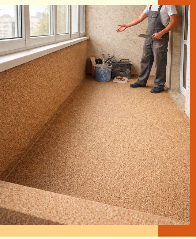 Утепление балкона жидкой пробкой в Солнечногорске от 3799 руб/м² под ключ | ТепломастерСлн