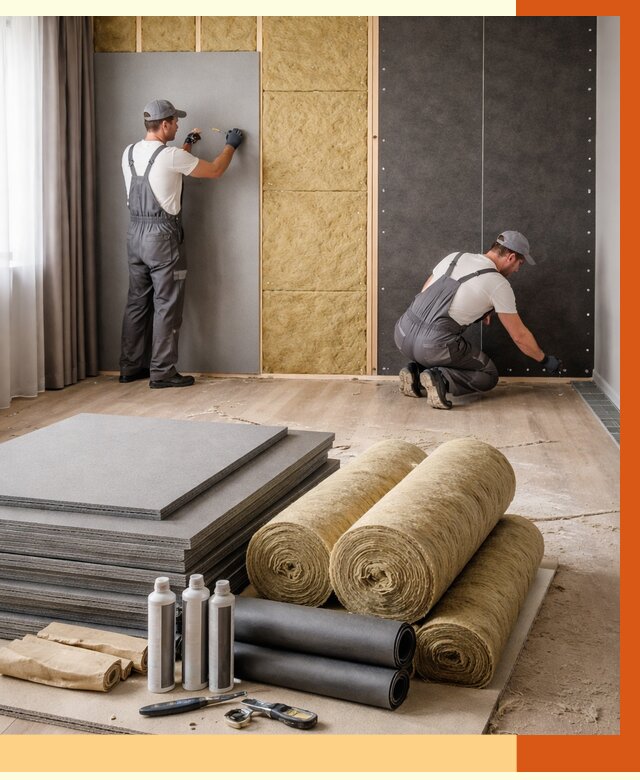 Шумоизоляция дома в Солнечногорске от 4684 руб/м2 — комплексная звукоизоляция под ключ | ТепломастерСлн