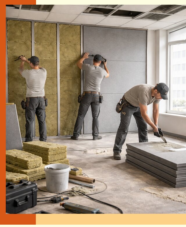 Профессиональная шумоизоляция офисов в Солнечногорске для комфорта сотрудников