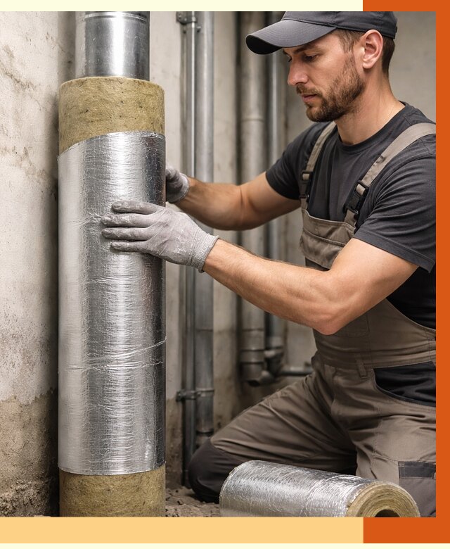 Шумоизоляция труб в Солнечногорске от 1249 руб. — шумоподавление и звукоизоляция труб | ТепломастерСлн