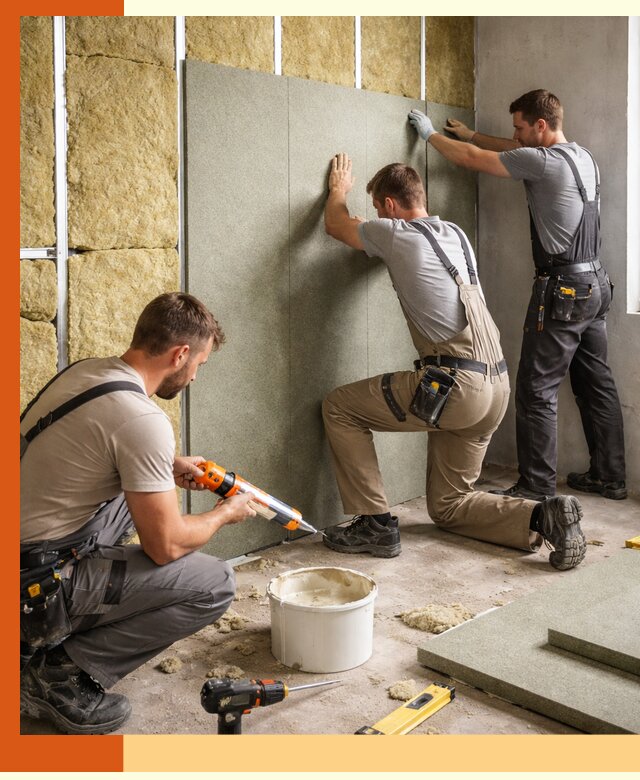 Профессиональная шумоизоляция стен в Солнечногорске для квартир и домов