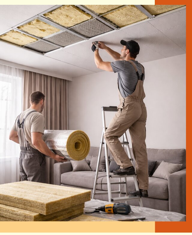 Шумоизоляция потолка в Солнечногорске от 2342 руб. под ключ | Профессионально — ТепломастерСлн