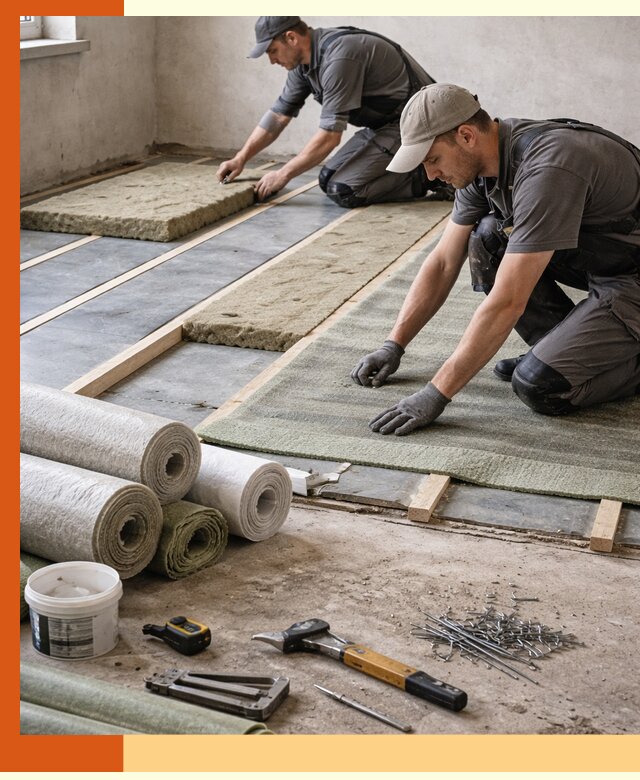 Шумоизоляция пола в Солнечногорске — профессиональная звукоизоляция помещений