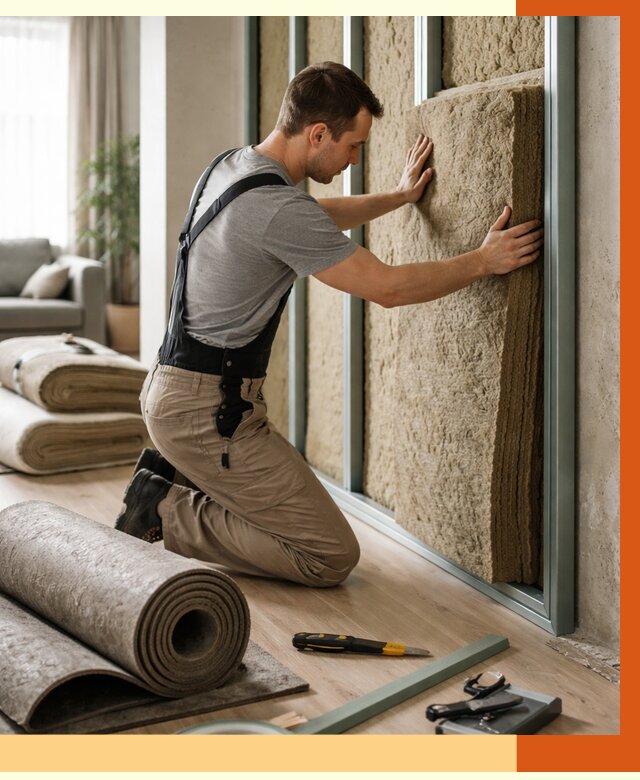 Шумоизоляция перегородок в Солнечногорске от 1717 руб. за м2 — ТепломастерСлн