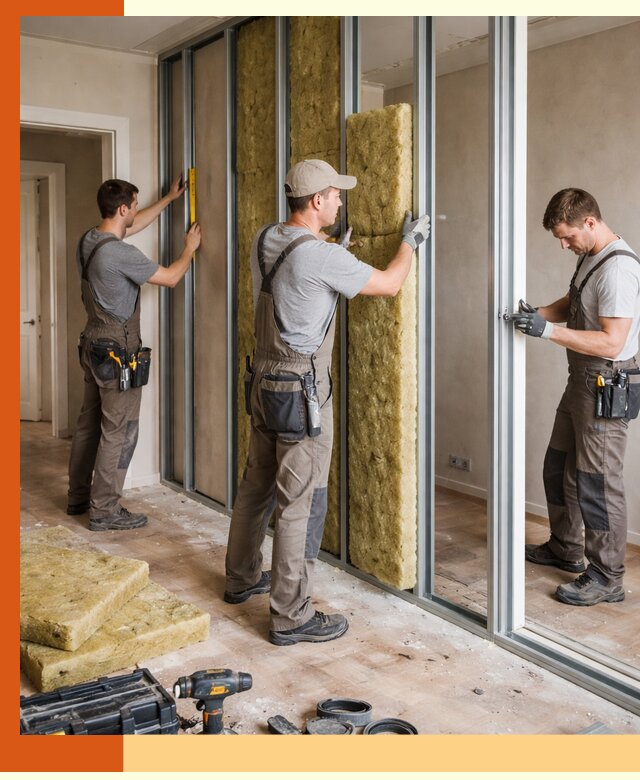 Шумоизоляция межкомнатных перегородок в Солнечногорске эффективно и надёжно