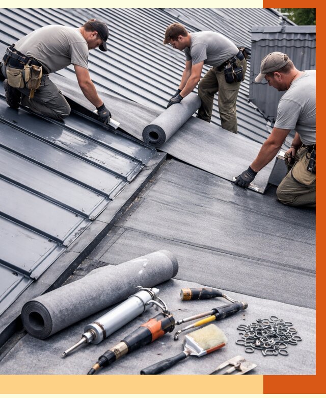 Гидроизоляция металлической кровли полимочевиной в Солнечногорске от 8847 руб. | ТепломастерСлн