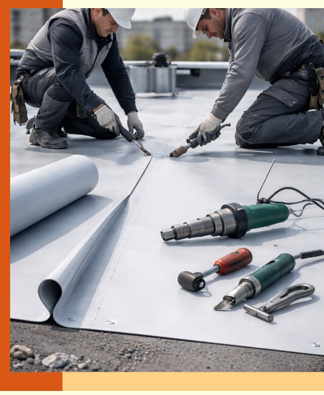 Гидроизоляция мембранной кровли в Солнечногорске: монтаж и ремонт быстро