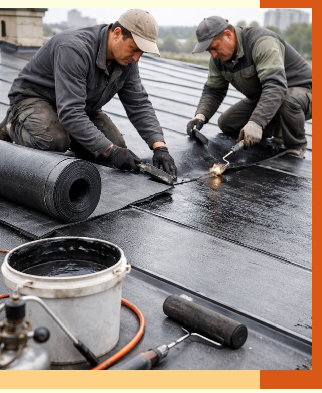 Гидроизоляция фальцевой кровли в Солнечногорске от 7806 руб. под ключ | ТепломастерСлн