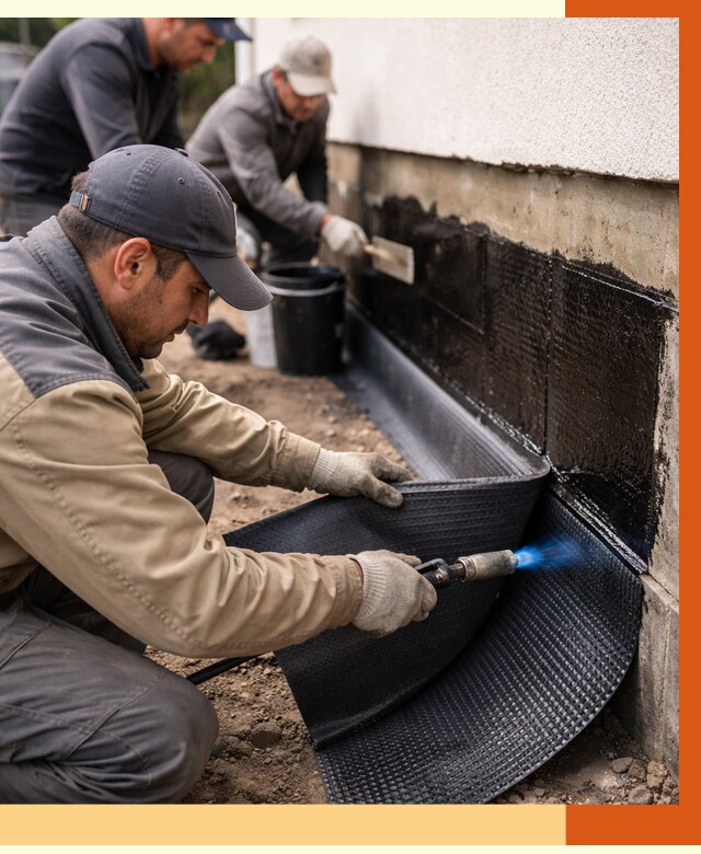 Гидроизоляция цоколя и отмостки в Солнечногорске от 8847 руб. — ТепломастерСлн