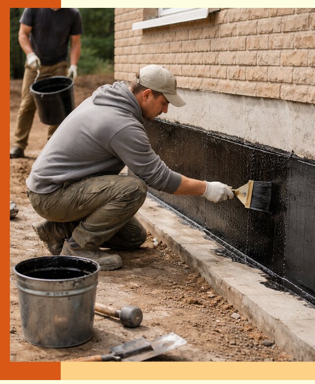 Гидроизоляция цоколя домов и зданий в Солнечногорске эффективными методами