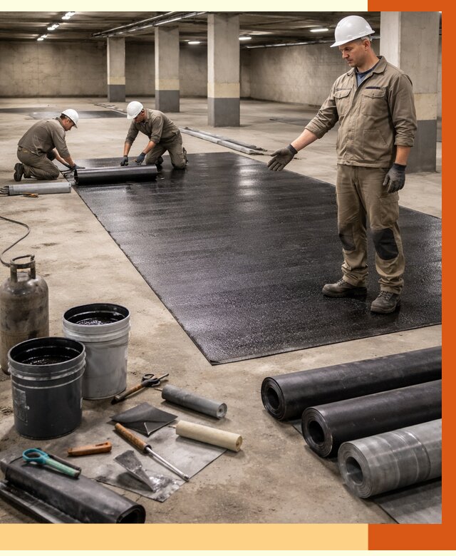 Гидроизоляция паркинга в Солнечногорске от 1249 руб/м² — профессиональная защита | ТепломастерСлн