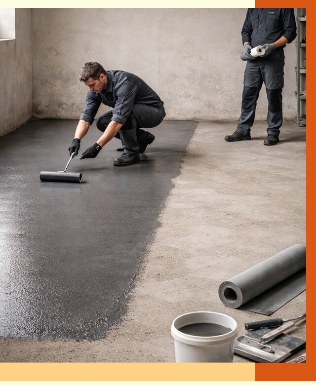 Гидроизоляция гаражного пола в Солнечногорске от 3643 руб./м² — ТепломастерСлн профессионально