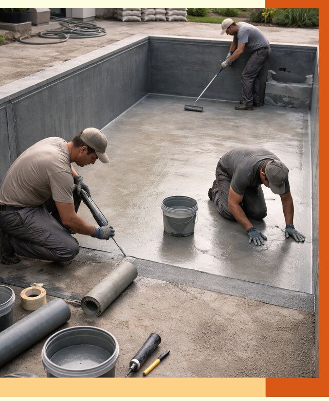 Профессиональная гидроизоляция бассейна в Солнечногорске от 6765 руб. за м2 | ТепломастерСлн