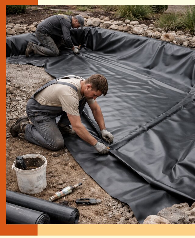 Гидроизоляция пруда в Солнечногорске: надежная защита и герметизация