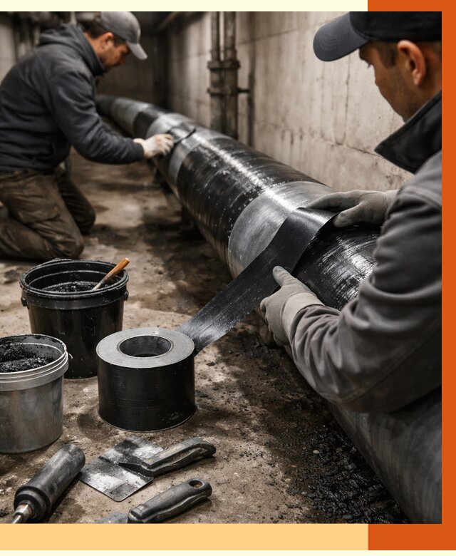 Гидроизоляция труб в Солнечногорске от 2602 руб. — профессиональная герметизация | ТепломастерСлн