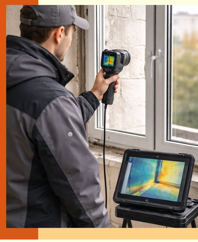 Тепловизионное обследование дома в Солнечногорске для выявления утечек тепла