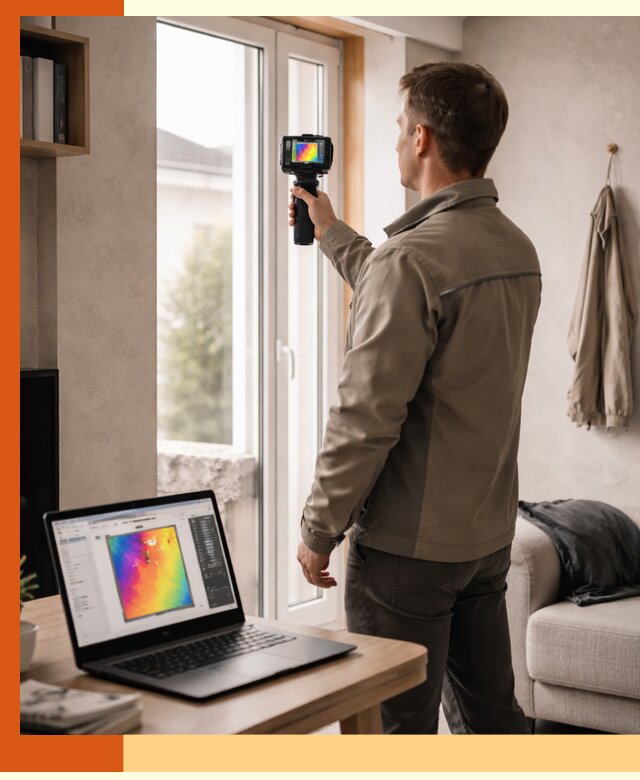 Тепловизионное обследование квартиры в Солнечногорске для поиска утечек тепла