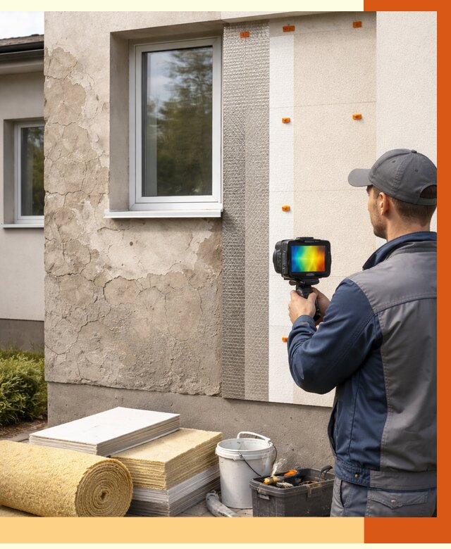Тепловизионное обследование фасада в Солнечногорске от 4684 руб. под ключ | ТепломастерСлн