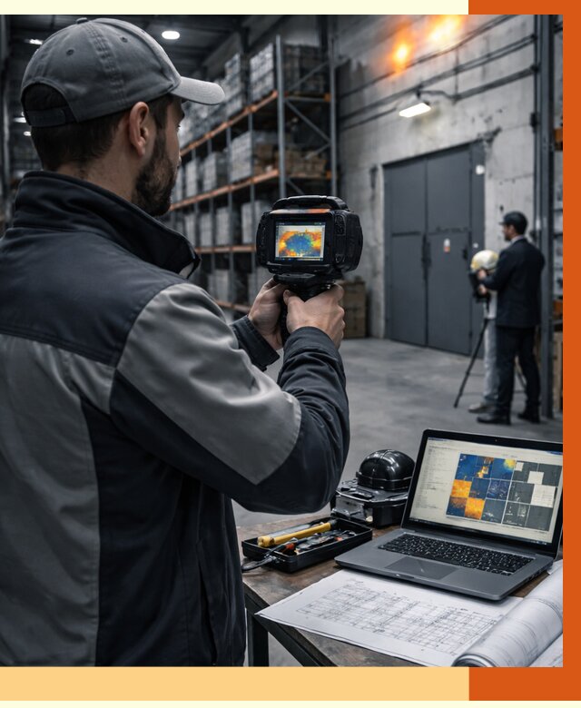 Тепловизионное обследование склада в Солнечногорске от 6765 руб. | ТепломастерСлн