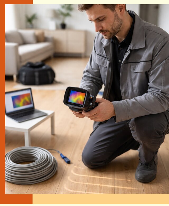 Тепловизионное обследование тёплого пола в Солнечногорске для точной диагностики