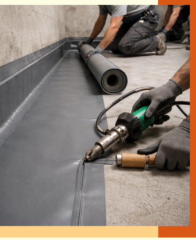 Монтаж гидроизоляционной мембраны в Солнечногорске от 1036 руб/м2 | ТепломастерСлн