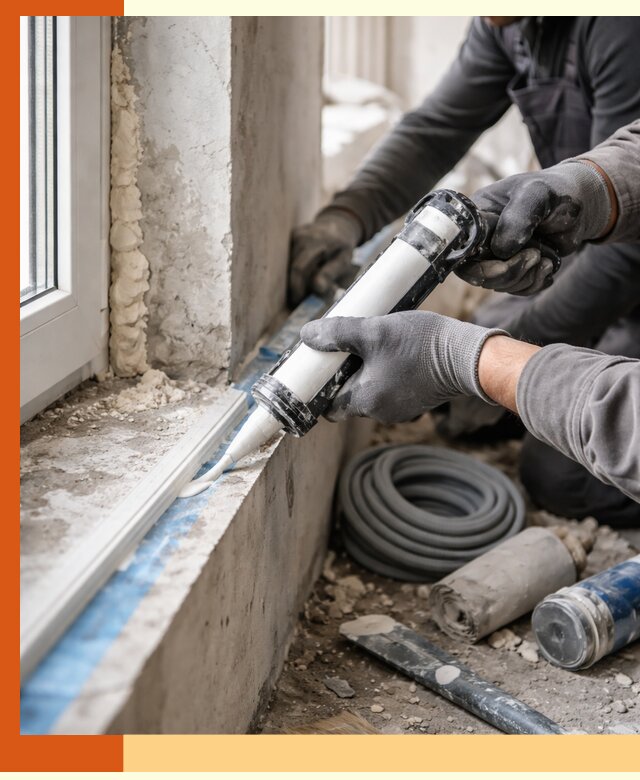 Герметизация стыков и примыканий зданий в Солнечногорске