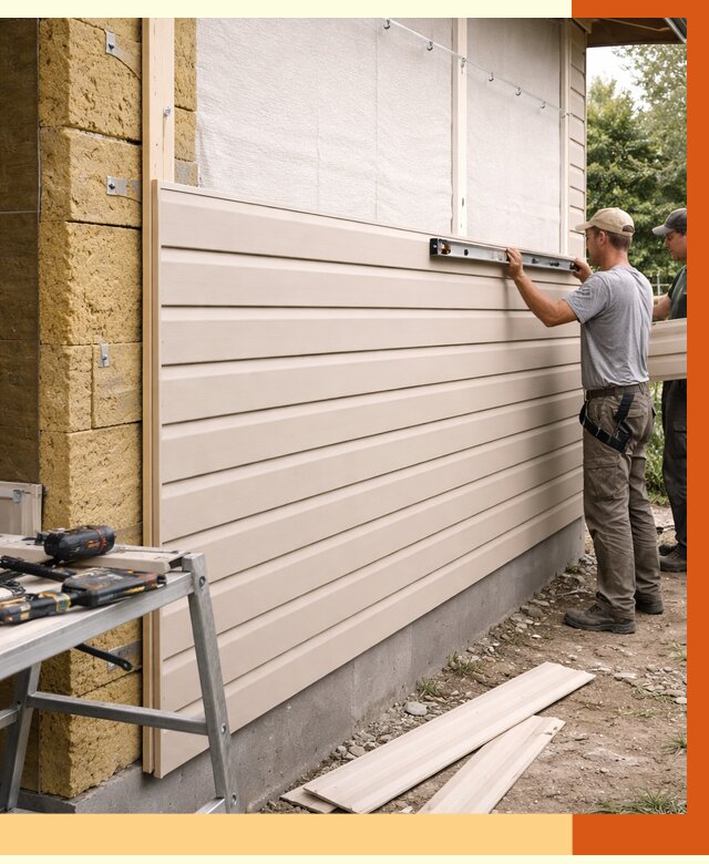 Монтаж сайдинга после утепления в Солнечногорске от 1925 руб. — обшивка и облицовка | ТепломастерСлн